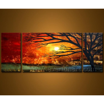 Modern Handmade Canvs Art Belle peinture à l&#39;huile de paysage sur toile (LA3-160)